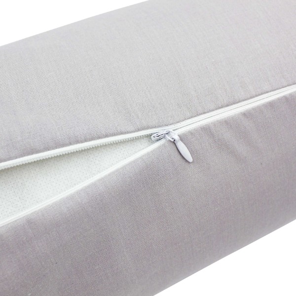 Фото - Подушка валик MirSon №8501 Naturale Line 16-5703 Light Gray 50% Memory 100х20 см (2200006341413)