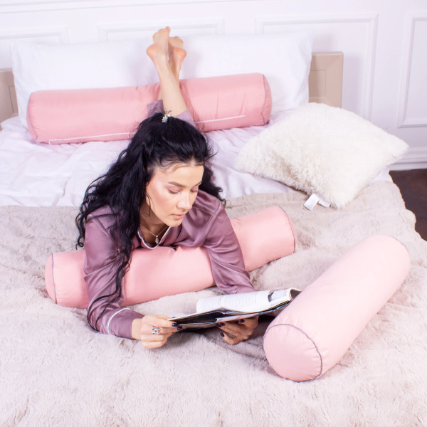 Фото - Подушка валик MirSon №8538 Naturale Line 14-1312 Domiano 100% Memory 60х16 см (2200006343585)