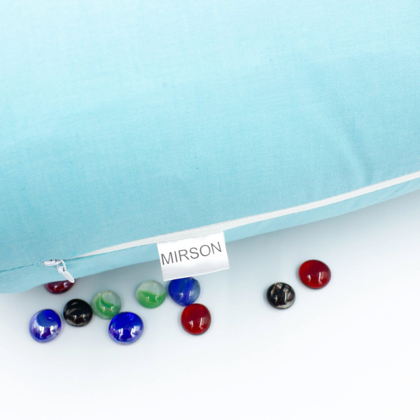 Фото - Подушка валик MirSon №8541 Naturale Line 11-2208 Mint 100% Memory 100х16 см (2200006343806)