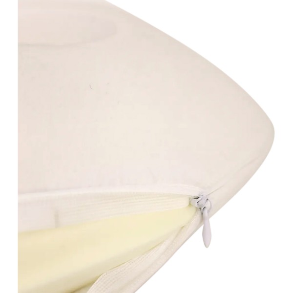 Фото - Подушка дорожная MirSon №8720 Velvet Line 28-0001 White Пена Memory Антиаллергенная 30x37х10 см (2200006348054)