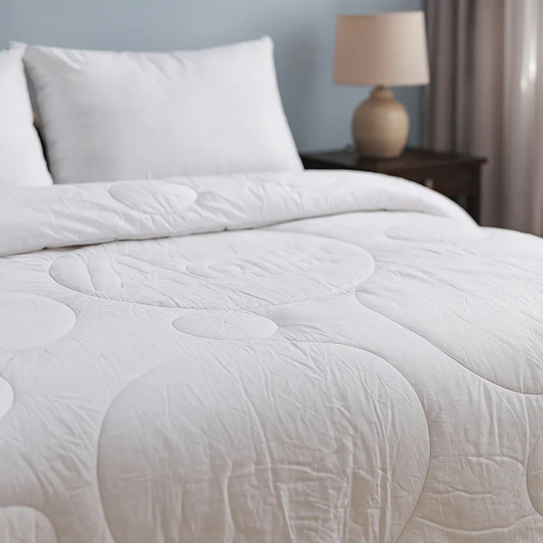 Фото - Одеяло летнее двуспальное евро MirSon EcoSilk №1300 Bianco 220x240 см (2200001527843)