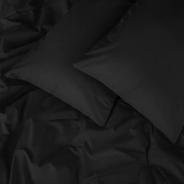 Фото - Простирадло полуторне MirSon Бязь 16-9000 Black Stone 150х220 (2200005898147)