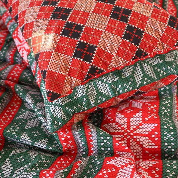 Фото - Простирадло євро MirSon Бязь 17-0659 Christmas 200x220 см (2200009612626)