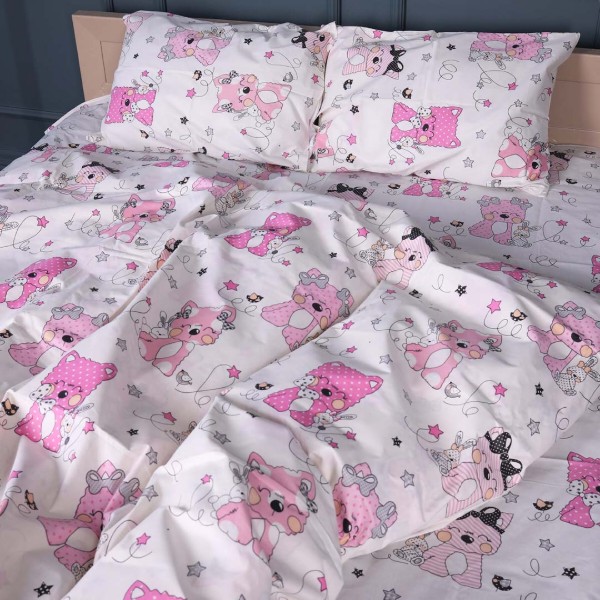 Фото - Комплект постільної білизни дитячий MirSon Бязь 17-0776 Magic cats pink 110х140 (2200011238203) Фото - Комплект постільної білизни дитячий MirSon Бязь 17-0776 Magic cats pink 110х140 (2200011238203)