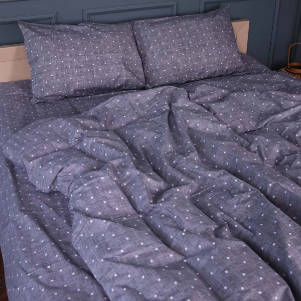 Фото - Комплект постільної білизни MirSon Бязь 17-0964 Misty Dots 200х220 см (2200013259398)