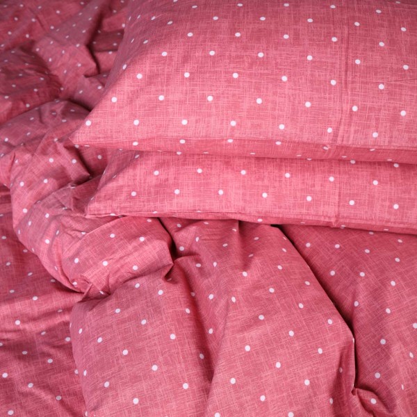 Фото - Комплект постільної білизни MirSon Бязь 17-0965 Blush Dots 200х220 см (2200013259893)