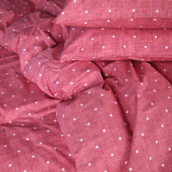 Фото - Комплект постільної білизни MirSon Бязь 17-0965 Blush Dots 200х220 см (2200013259893)