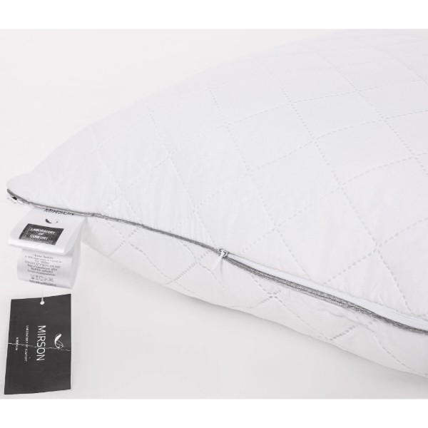 Фото - Подушка стандартная MirSon Eco Silver №616 с эвкалиптом Средняя 70х70 (2200000852427)