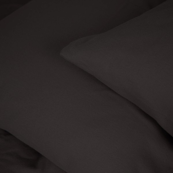 Фото - Простынь евро MirSon Фланель 002 Black 200x200 см (2200009648588)