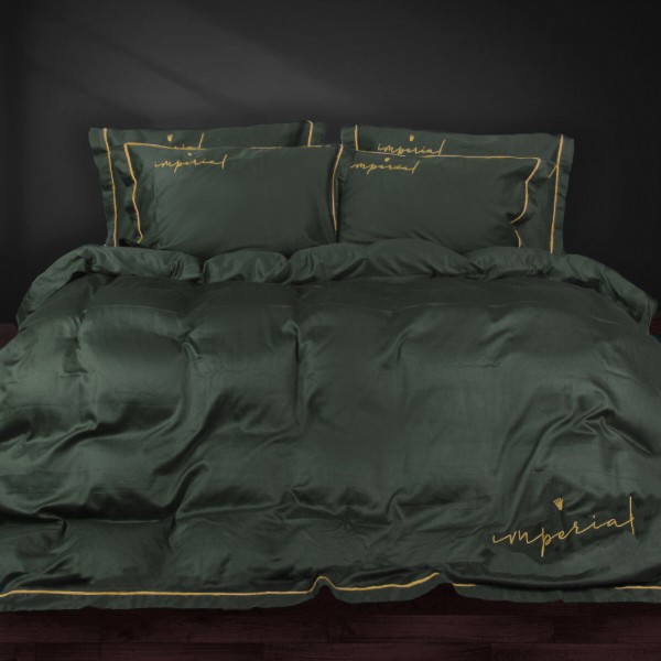 Фото - Комплект постільної білизни MirSon Imperial Satin Emerald  2 x 143 x 210 см (2200008576271)