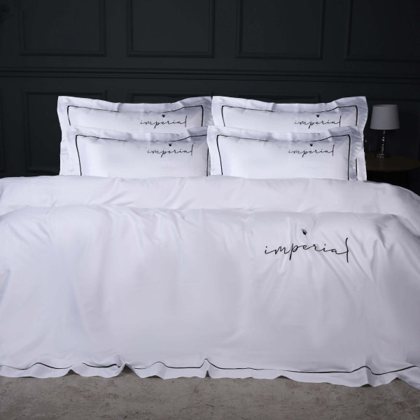 Фото - Комплект постельного белья MirSon Imperial Tencel №01 White 200х220 см (2200010753257)