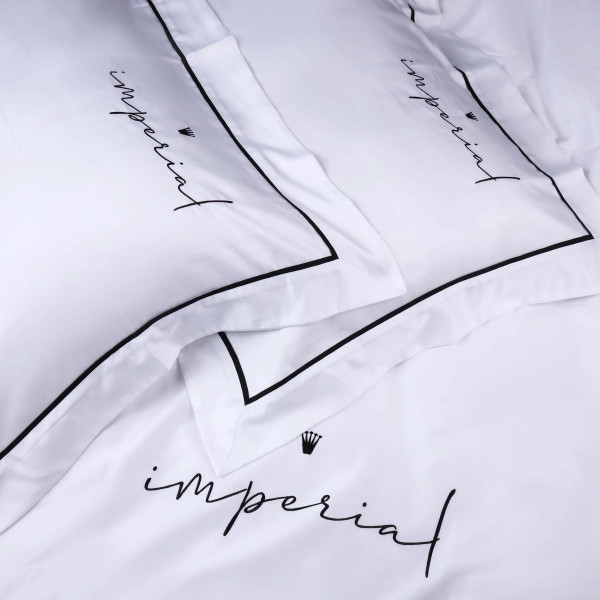 Фото - Комплект постельного белья MirSon Imperial Tencel №01 White 200х220 см (2200010753257)