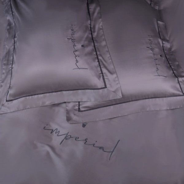 Фото - Комплект постельного белья MirSon Imperial Tencel №06 Gray 2x143x210 см (2200010755299)