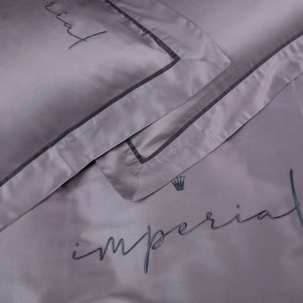 Фото - Комплект постельного белья MirSon Imperial Tencel №06 Gray 2x143x210 см (2200010755299)