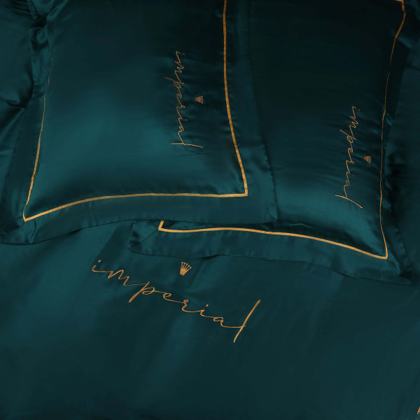 Фото - Комплект постельного белья MirSon Imperial Tencel №07 Emerald 220х240 см (2200010755732)