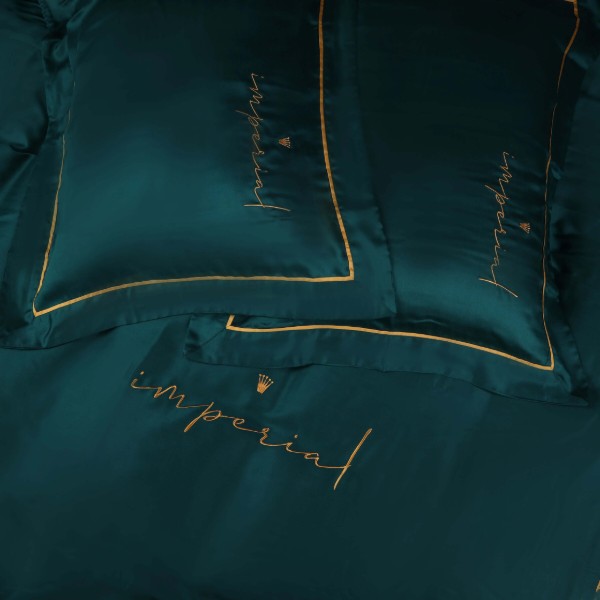 Фото - Комплект постельного белья детский MirSon Imperial Tencel №07 Emerald 110х140 см (2200010755701)