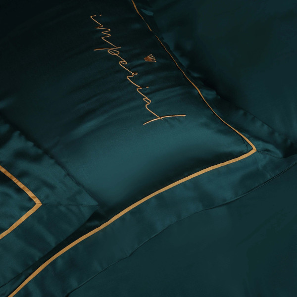 Фото - Комплект постельного белья MirSon Imperial Tencel №07 Emerald 220х240 см (2200010755732)