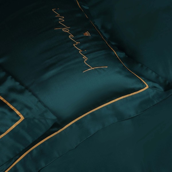 Фото - Комплект постельного белья детский MirSon Imperial Tencel №07 Emerald 110х140 см (2200010755701)