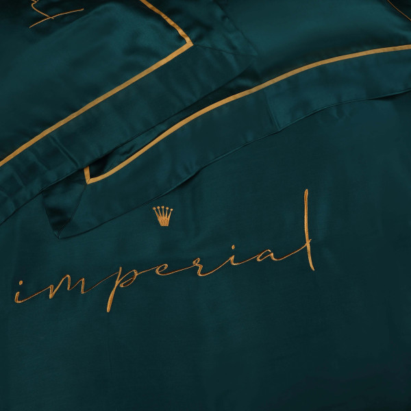 Фото - Комплект постельного белья MirSon Imperial Tencel №07 Emerald 220х240 см (2200010755732)