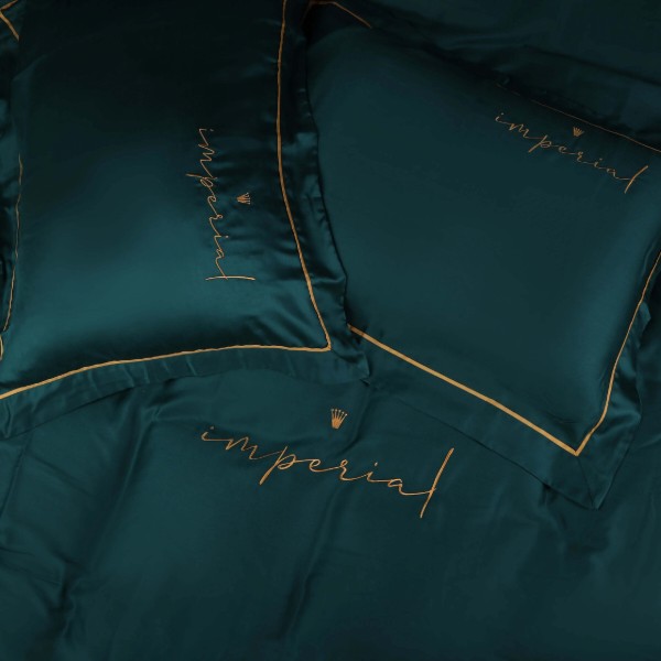Фото - Комплект постельного белья детский MirSon Imperial Tencel №07 Emerald 110х140 см (2200010755701)