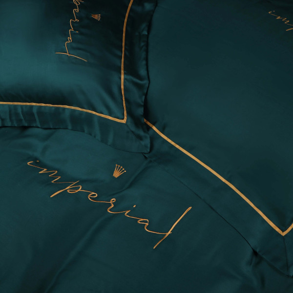 Фото - Комплект постельного белья MirSon Imperial Tencel №07 Emerald 220х240 см (2200010755732)