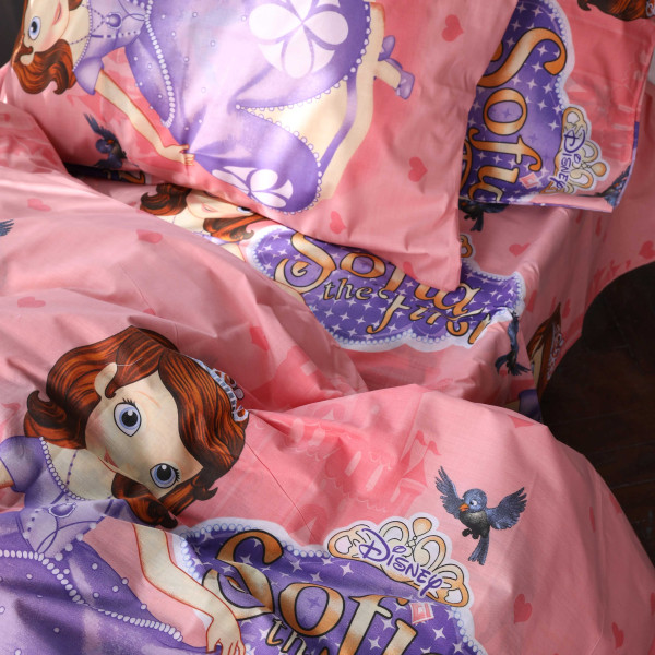 Фото - Комплект постельного белья MirSon Бязь Kids Time 17-0801 Sofia the First Princess 175х210 см (2200011445304)