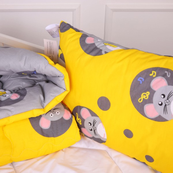 Фото - Подушка стандартная MirSon Kids Time 20-0029 Funny mice 50х70 см (2200009664403)