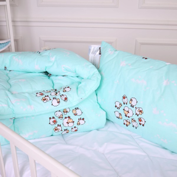 Фото - Подушка дитяча стандартна MirSon Kids Time 20-0030 Lambs 40х60 см EcoSilk (2200009669026)