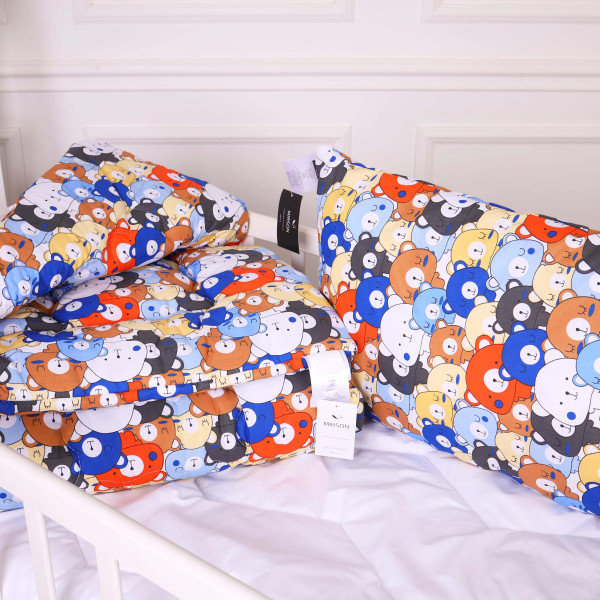 Фото - Подушка стандартна MirSon Kids Time 20-0032 Colored bears 50х70 см (2200009664823)