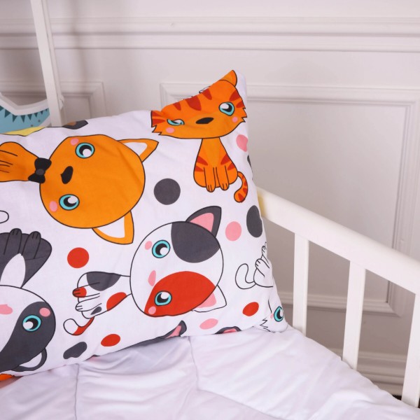 Фото - Подушка дитяча стандартна MirSon Kids Time 20-0035 Colored kittens 40х60 см EcoSilk (2200009669170)
