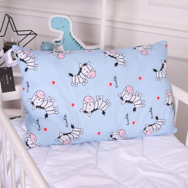Фото - Подушка дитяча стандартна MirSon Kids Time 20-0037 Cute blue zebra 40х60 см EcoSilk (2200009669231)
