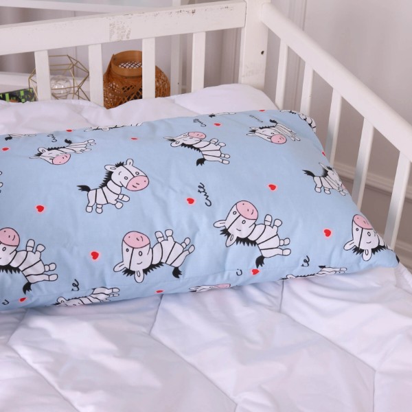 Фото - Подушка дитяча стандартна MirSon Kids Time 20-0037 Cute blue zebra 40х60 см EcoSilk (2200009669231)