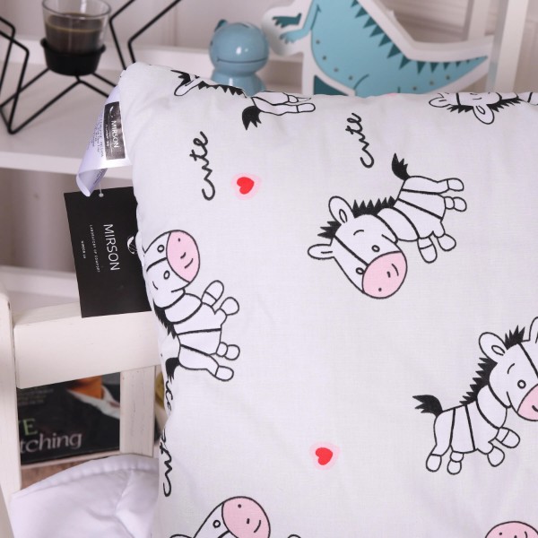 Фото - Подушка стандартная MirSon Kids Time 20-0040 Cute white zebra EcoSilk 40х60 см (2200009669323)
