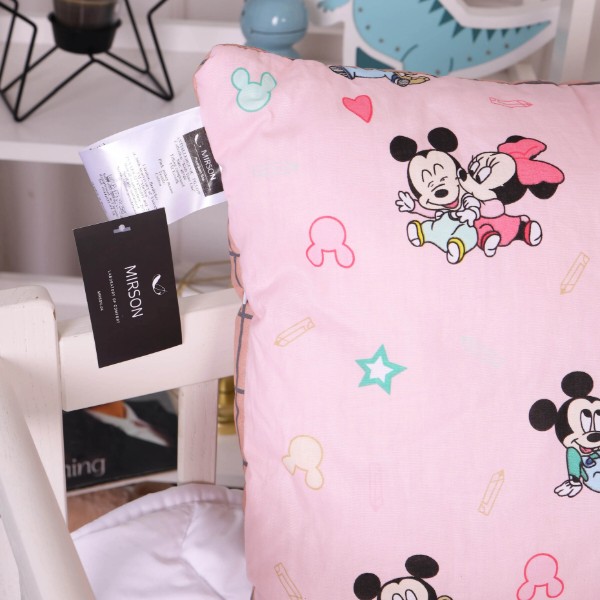 Фото - Подушка детская стандартная MirSon Kids Time 20-0042 Pink Mikey Mouse 40х60 см EcoSilk (2200009669385)