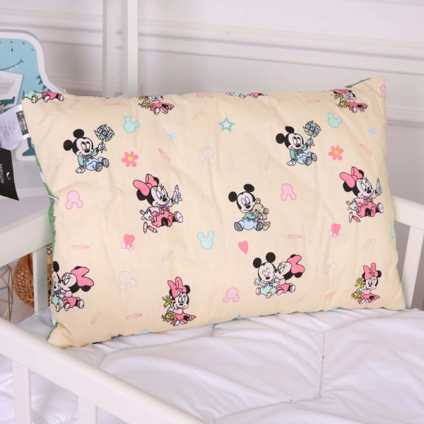 Фото - Подушка детская стандартная MirSon Kids Time 20-0043 Green Mikey Mouse 40х60 см EcoSilk (2200009669415)