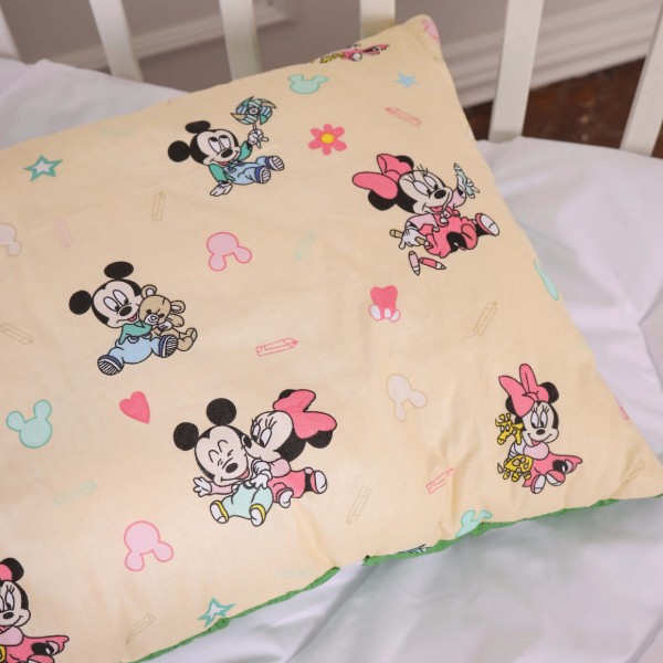 Фото - Подушка детская стандартная MirSon Kids Time 20-0043 Green Mikey Mouse 40х60 см EcoSilk (2200009669415)