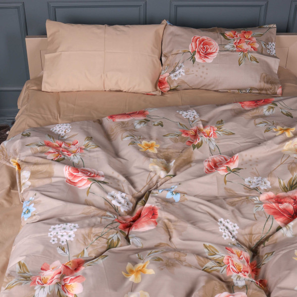 Фото - Комплект постільної білизни MirSon King Size 220х240 см 22-1443 Floral Olive Harmony (2200012406816)