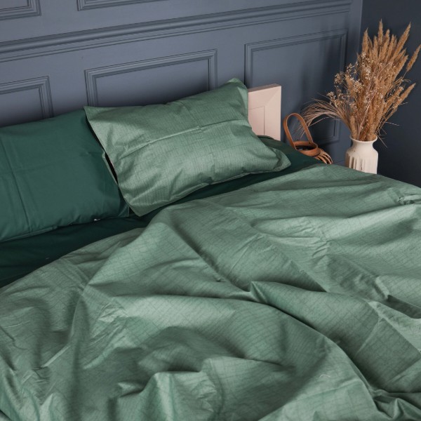 Фото - Комплект постільної білизни MirSon King Size 220х240 см 22-1445 Green Marble (2200012415511)