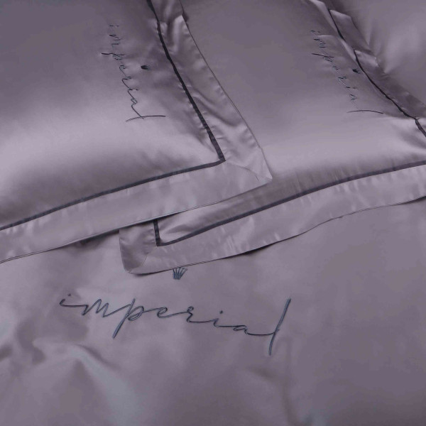 Фото - Комплект постільної білизни MirSon King Size 220х240 см Imperial Tencel №06 Gray (2200010755251)