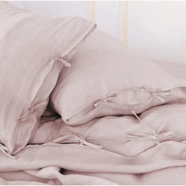 Фото - Комплект постільної білизни дитячий MirSon Льон Natural Linen Amalia 110х140 (2200008248697)