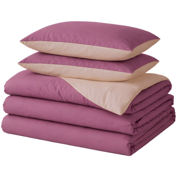Фото - Комплект постільної білизни MirSon Nazaret (17-1608 +15-1214) Mikrosatin Premium Двусторонній 2х143x210 см (2200007245932) Фото - Комплект постільної білизни MirSon Nazaret (17-1608 +15-1214) Mikrosatin Premium Двусторонній 2х143x210 см (2200007245932)