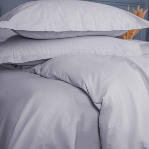 Фото - Комплект постільної білизни MirSon Poplin Line 054 Light Gray 143 x 210 см (2200006278771)