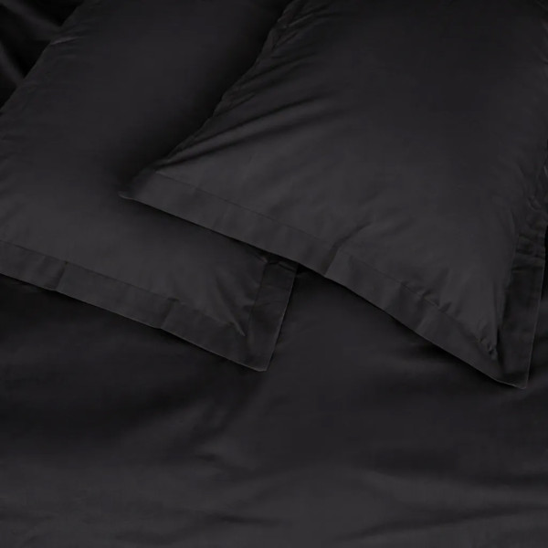 Фото - Комплект постільної білизни дитячий MirSon Poplin Line 099 Black 110 x 140 см (2200006277378)