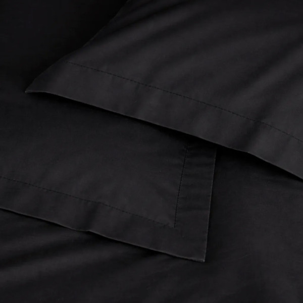 Фото - Комплект постільної білизни дитячий MirSon Poplin Line 099 Black 110 x 140 см (2200006277378)