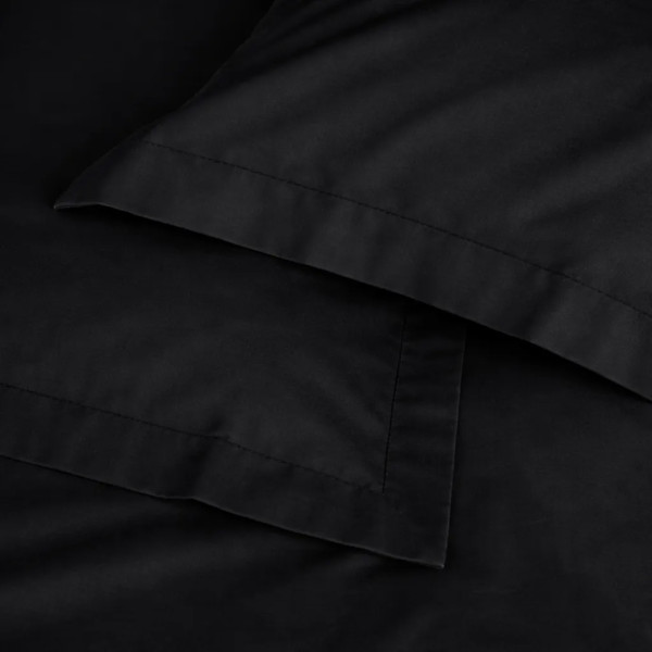 Фото - Комплект постільної білизни дитячий MirSon Poplin Line 099 Black 110 x 140 см (2200006277378)