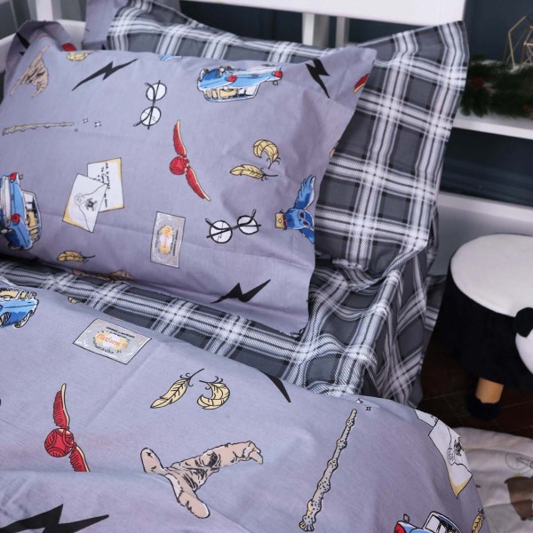 Фото - Комплект постільної білизни дитячий MirSon Poplin Line Kids 08 Harry Potter 110х140 (2200009719165)