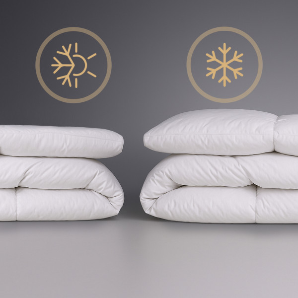 Фото - Ковдра зимова двоспальна євро MirSon пухова Raffaello 053 200x220 см (2200000018168)