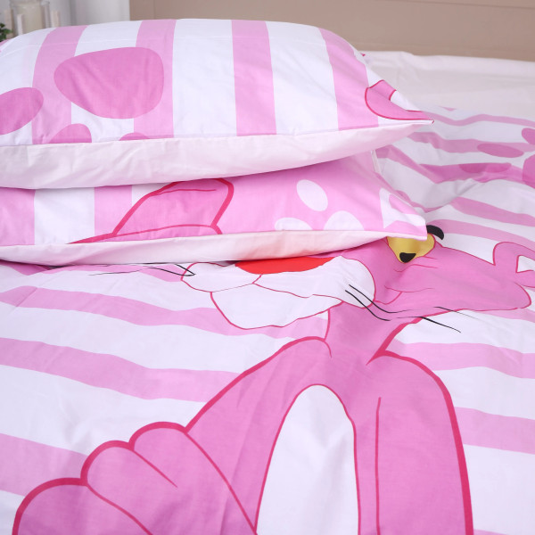 Фото - Комплект постільної білизни MirSon Бязь Ranforce Elite 17-0110 Pink Pantere 2х143х210 см (2200004681597)