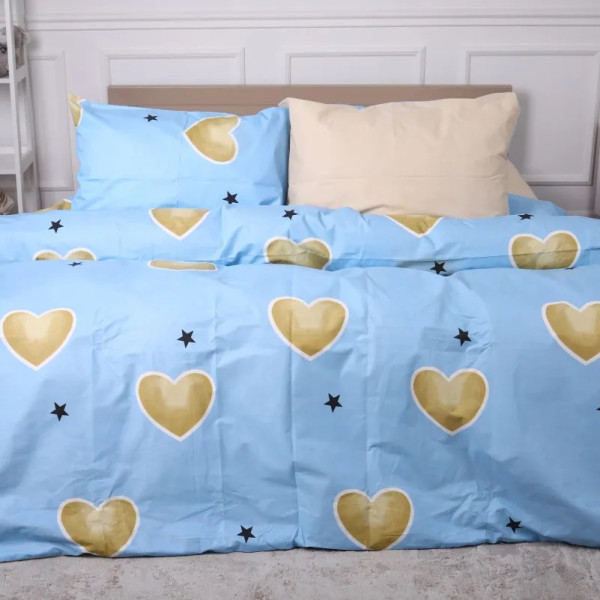 Фото - Комплект постельного белья детский MirSon Бязь Ranforce Elite 17-0463 Love stories 110х140 (2200004664163)