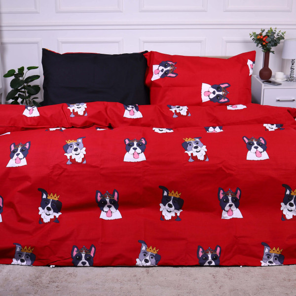 Фото - Комплект постільної білизни MirSon Бязь Ranforce Elite 17-0568 Kings of dogs 175х210 см (2200004672618)